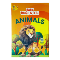 The Curious Bees - Animals Touch & Feel Sensory Cards | 12 Animals & 6 Textures to Enhance Sensory, Cognitive, Spatial & Hand Eye Co-Ordin